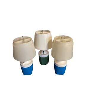 Vintage Ray-O-Vac No. 100 Table Lamp Set Retro Mid-Century Modern Lighting Decor